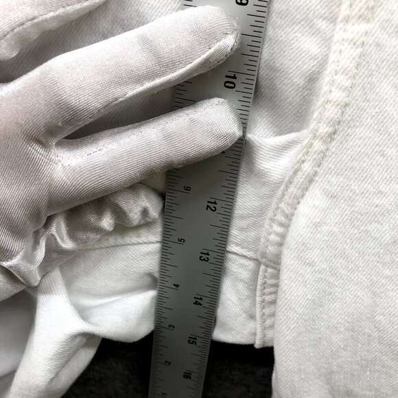 Old Navy High Rise OG Straight White Jeans Womens Size 18 Tall White Distressed - Picture 9 of 11